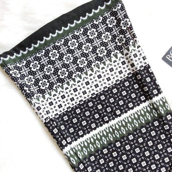 BCX | Lightweight Green Multi-toned Pull-on Pants M - Picture 4 of 9